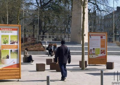 exposition temporaire en extérieur