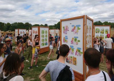 location mobilier exposition en extérieur festival solidays