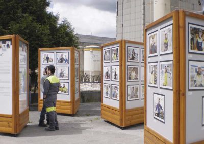 exposition itinérante en extérieur