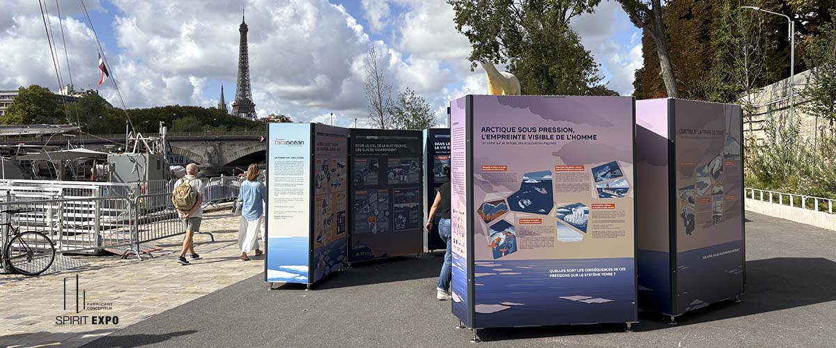 exposition temporaire en extérieur Paris Tara Océan