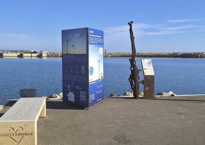 totem pour expo en extérieur