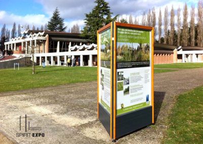 affichage temporaire extérieur