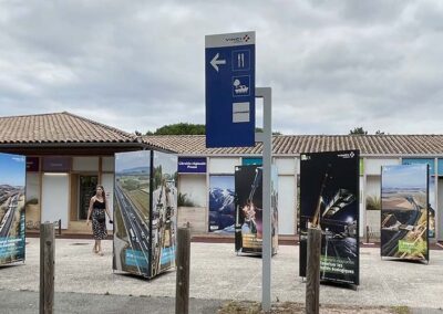 exposition photos Aire d'autoroute Vinci Port Lauragais